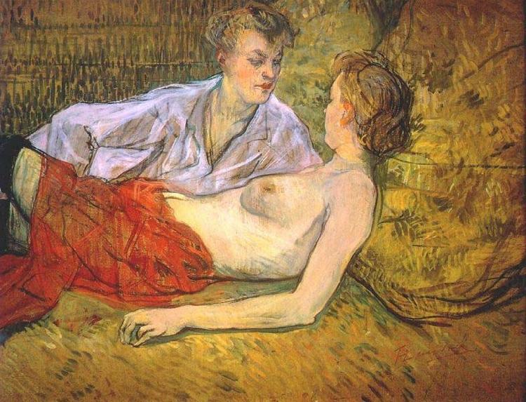 Henri de toulouse-lautrec The Two Girlfriends china oil painting image
